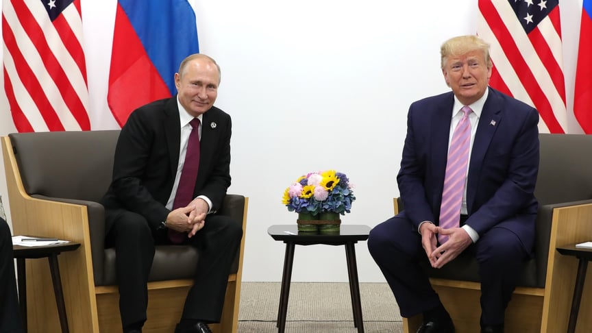 Трамп и путин встретились во время саммита G20 в Японии, 2019 год